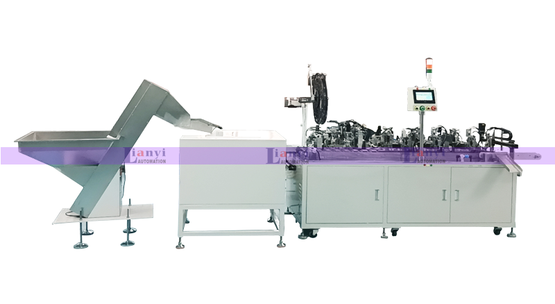 三节电池盒自动铆压电池片组装机