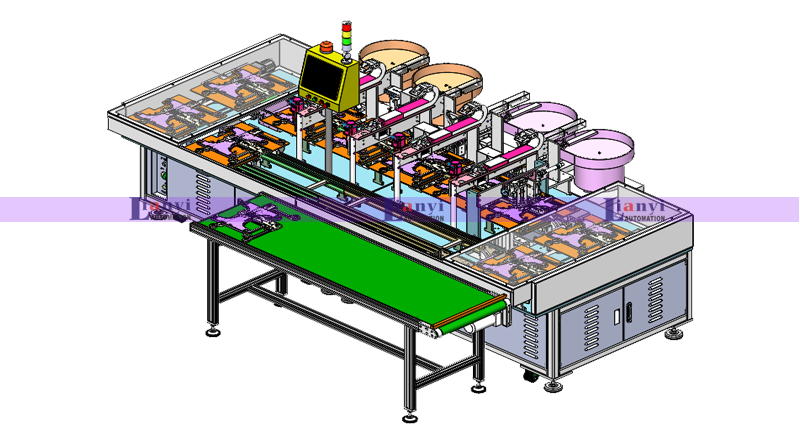 人体秤底壳自动组装电池弹片设备